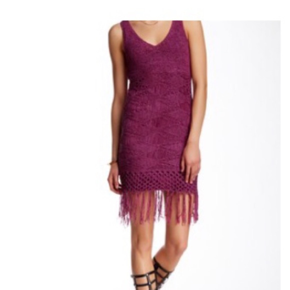 Nick & Mo Crochet Fringe Dress